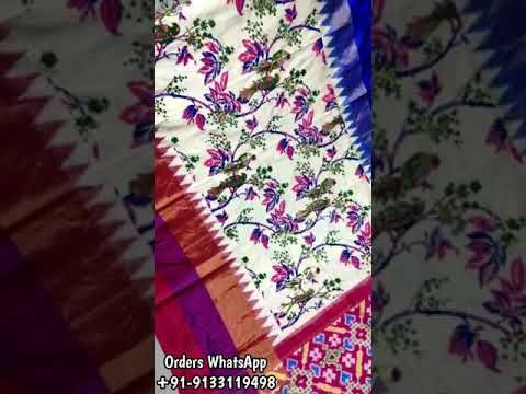 Baluchari narrative handloom weave visual