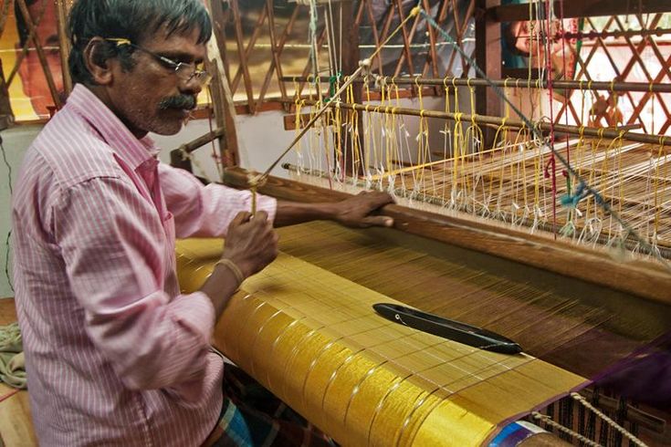 Chhattisgarh Bastar Art Kosa Silk handloom saree visual