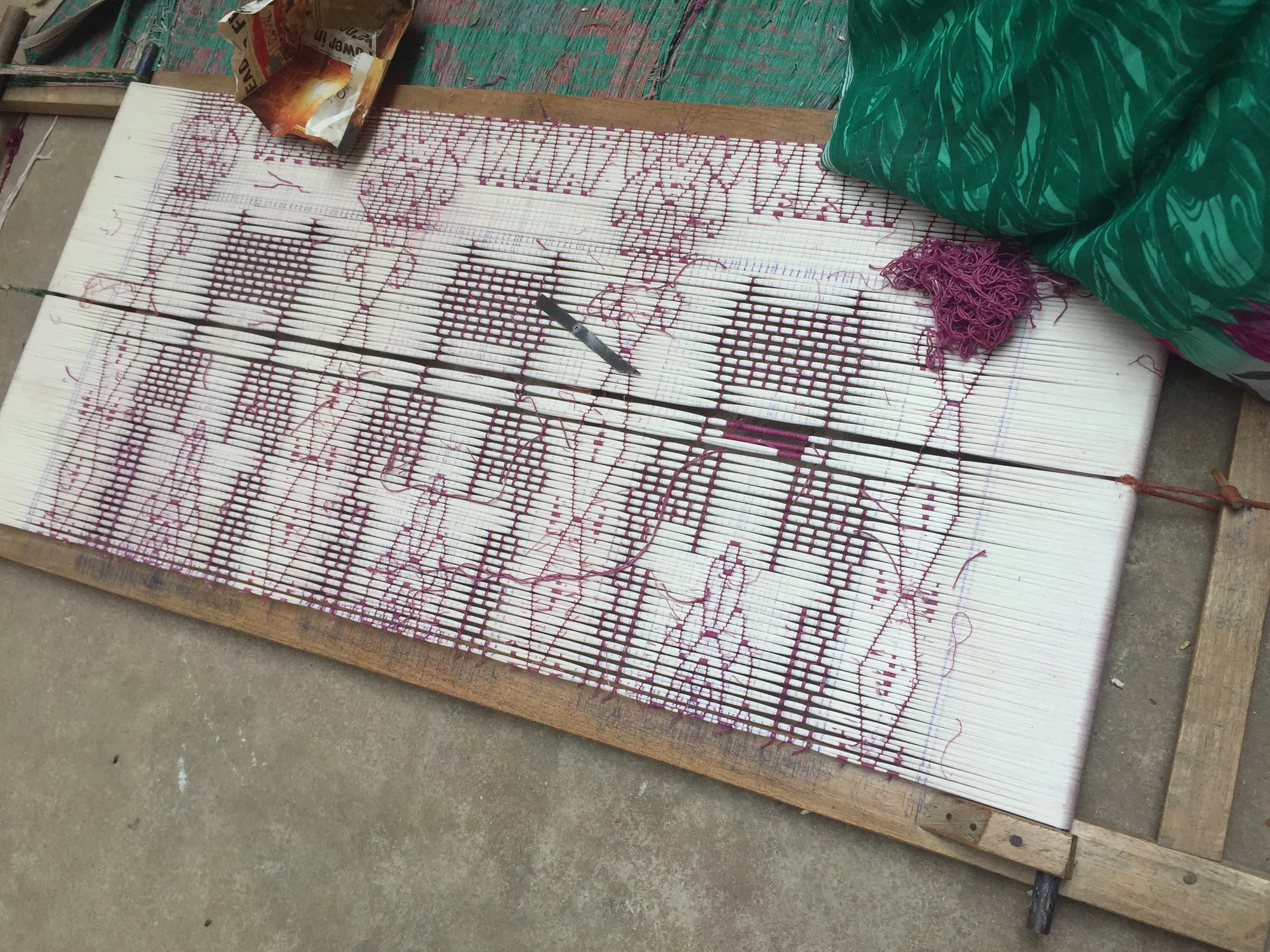 Sambalpuri ikat handloom weave visual